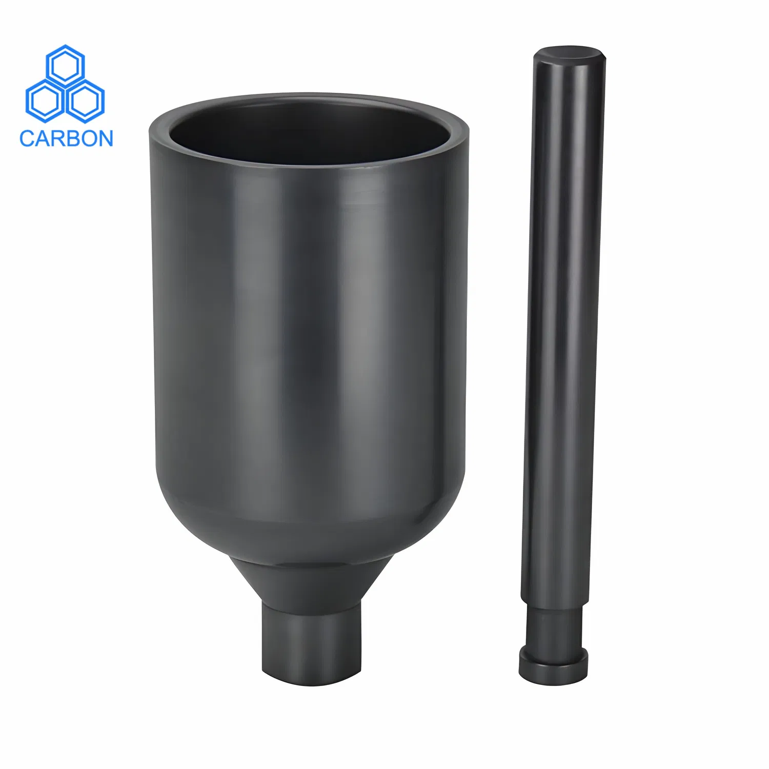 What is the temperature range for graphite crucibles?